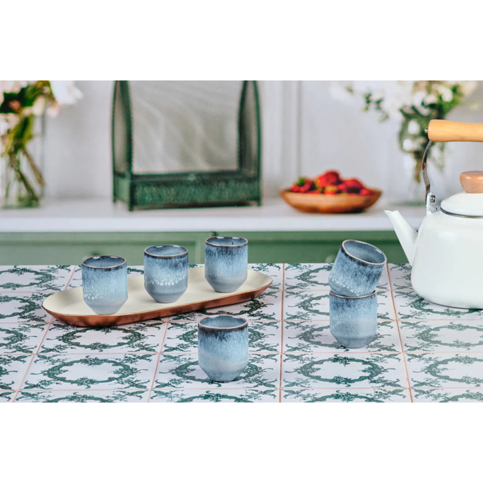 Tasse GENESIS 8cl - 6 pièces - Mer