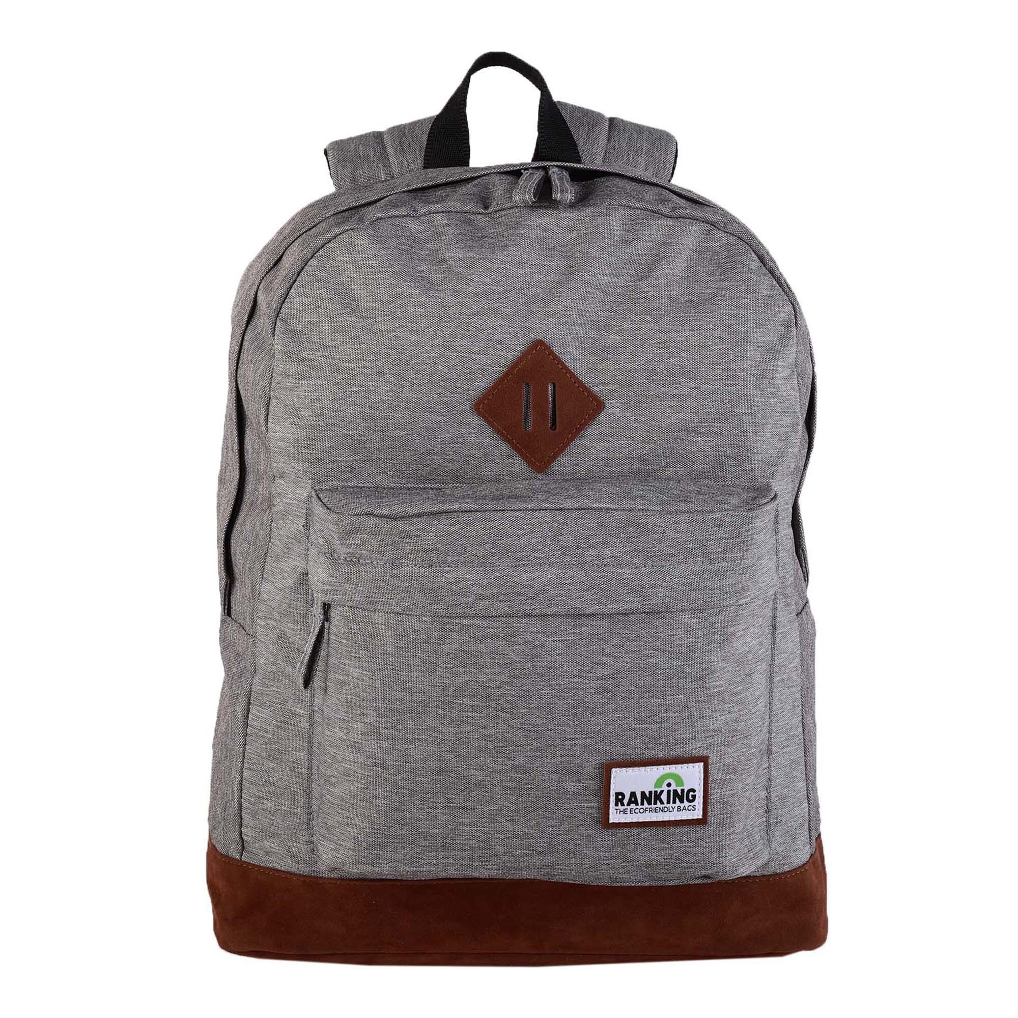 Mochila Americano Ranking Gris. Compartimento portalaptop. Interior totalmente forrado y personalizado.