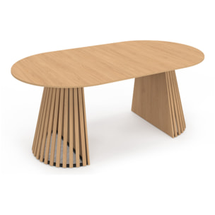 Table à manger ronde extensible Camélia Ø110-200cm