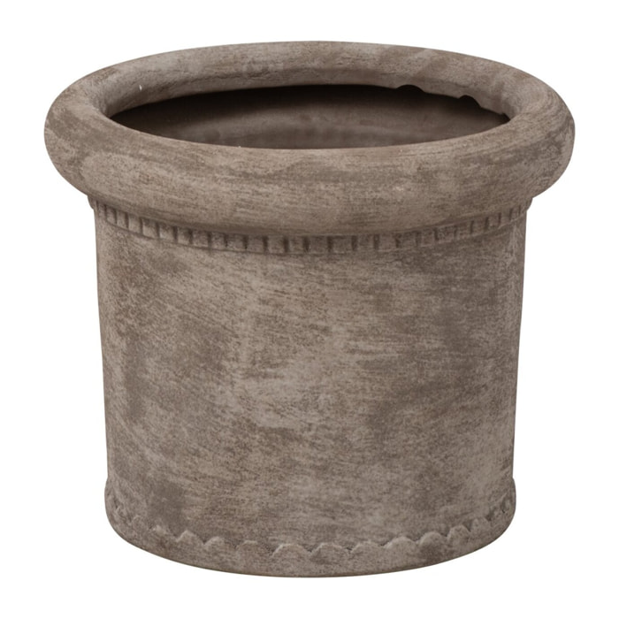 J-Line cache-pot - grès - grège - medium