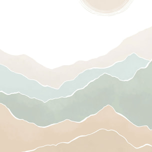Papier peint vallons pastel Intissé