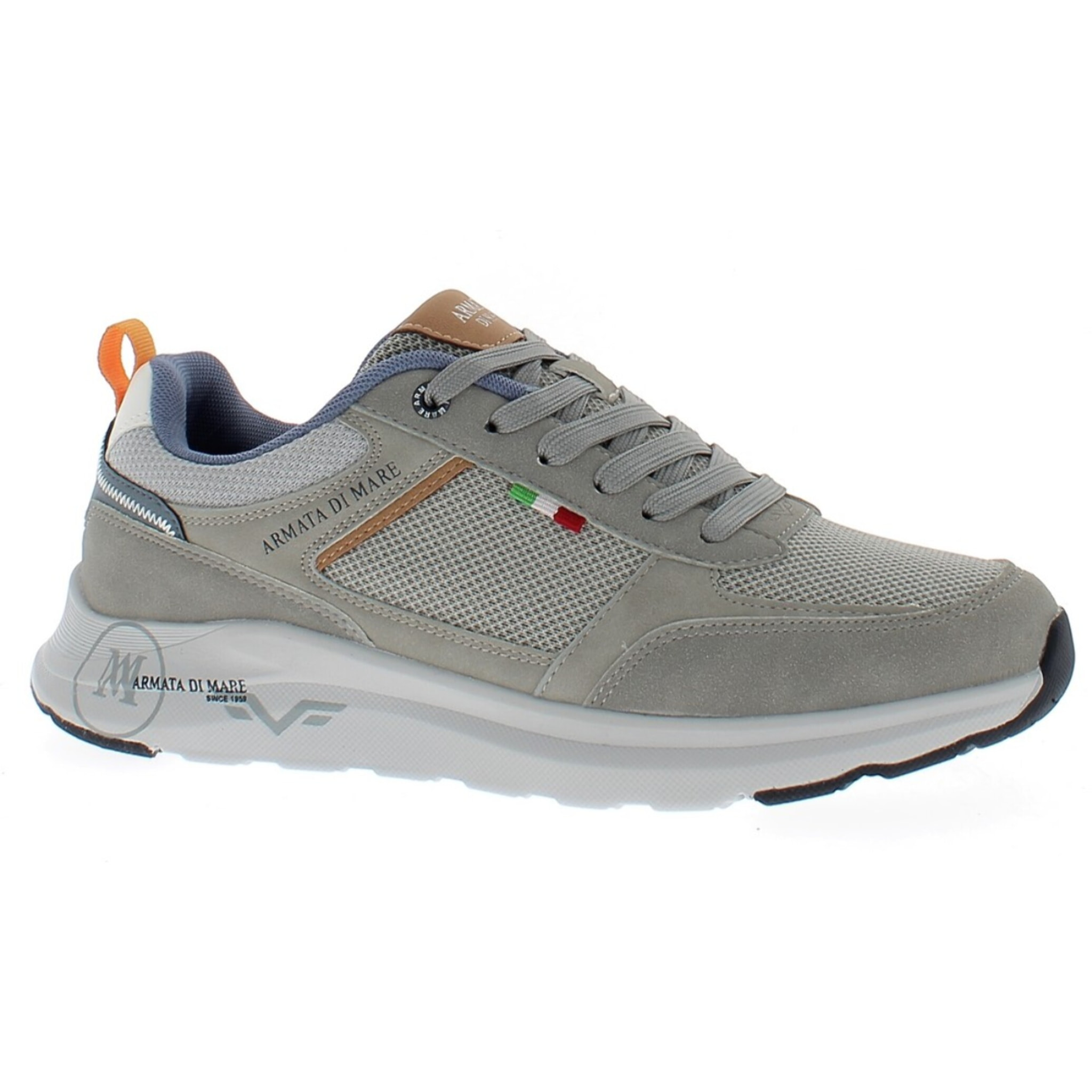 Armata di Mare Scarpe Uomo Sneakers Casual Stringate con Soletta Rimovibile in Memory Foam AMU S25N721 Grey