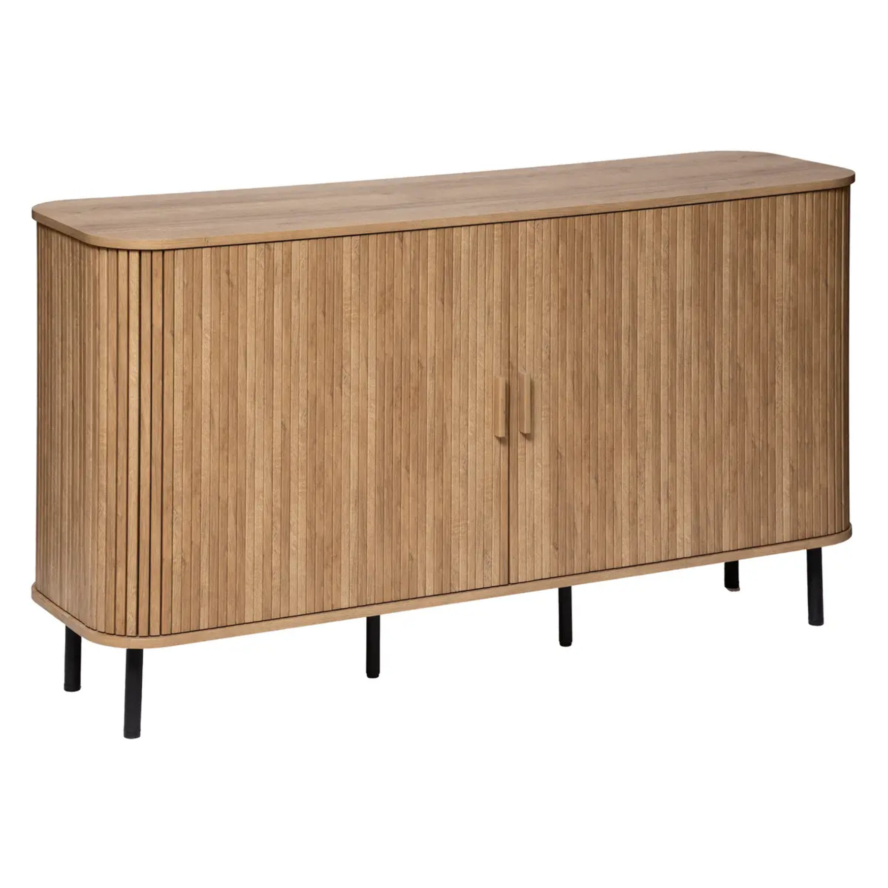 Buffet 2 portes "Colva" effet chêne 140x80cm