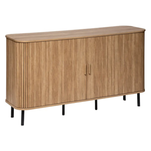 Buffet 2 portes "Colva" effet chêne 140x80cm