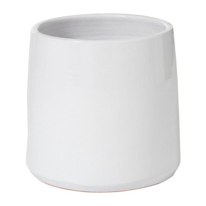 J-Line cachepot Rond - céramique - blanc - medium - Ø 23.00 cm