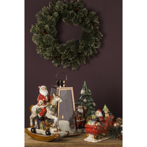 Babbo Natale Di Porcellana Con. Altezza 37,5 Cm - Pezzi 1 - 19,5X37,5X17,5cm - Colore: altro - Bianchi Dino - Articoli Natalizi