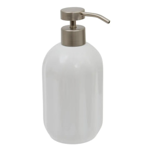 Distributeur de savon Colorama en céramique 450ml blanc