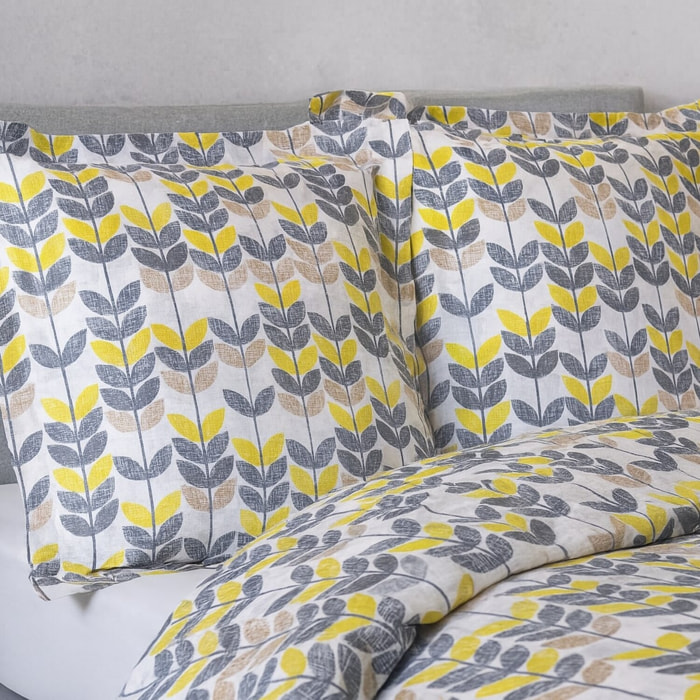 Parure housse de couette 3pcs 100% coton 57fils cabane
