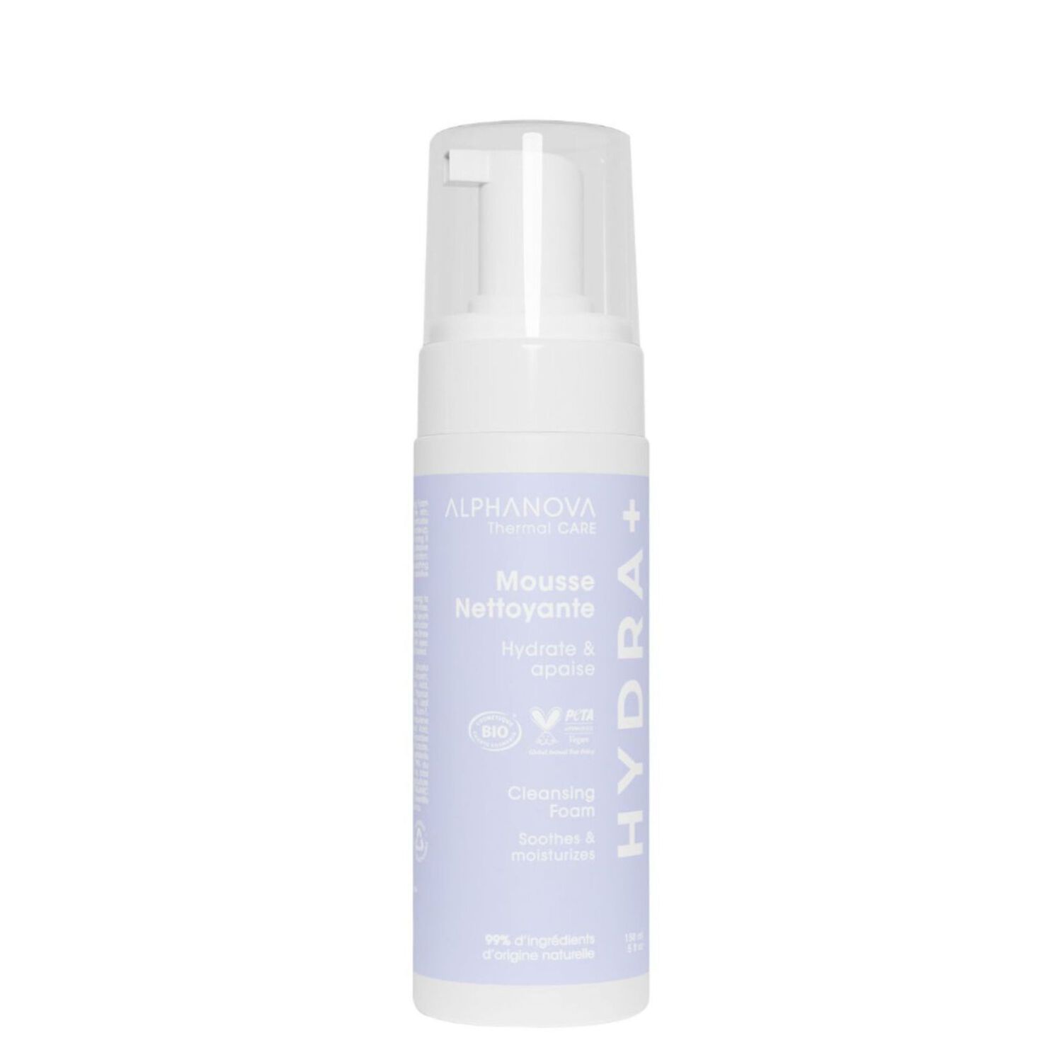 Hydra + - Mousse Nettoyante Hydrate & Apaise 150 ml