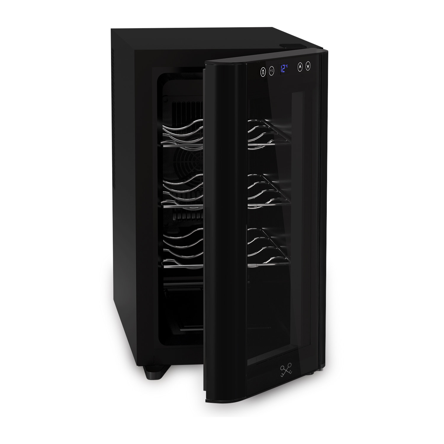 Vinoteca indipendiente 8 botellas CAVSB8 LES PETITS CHAMPS, 23L, negro