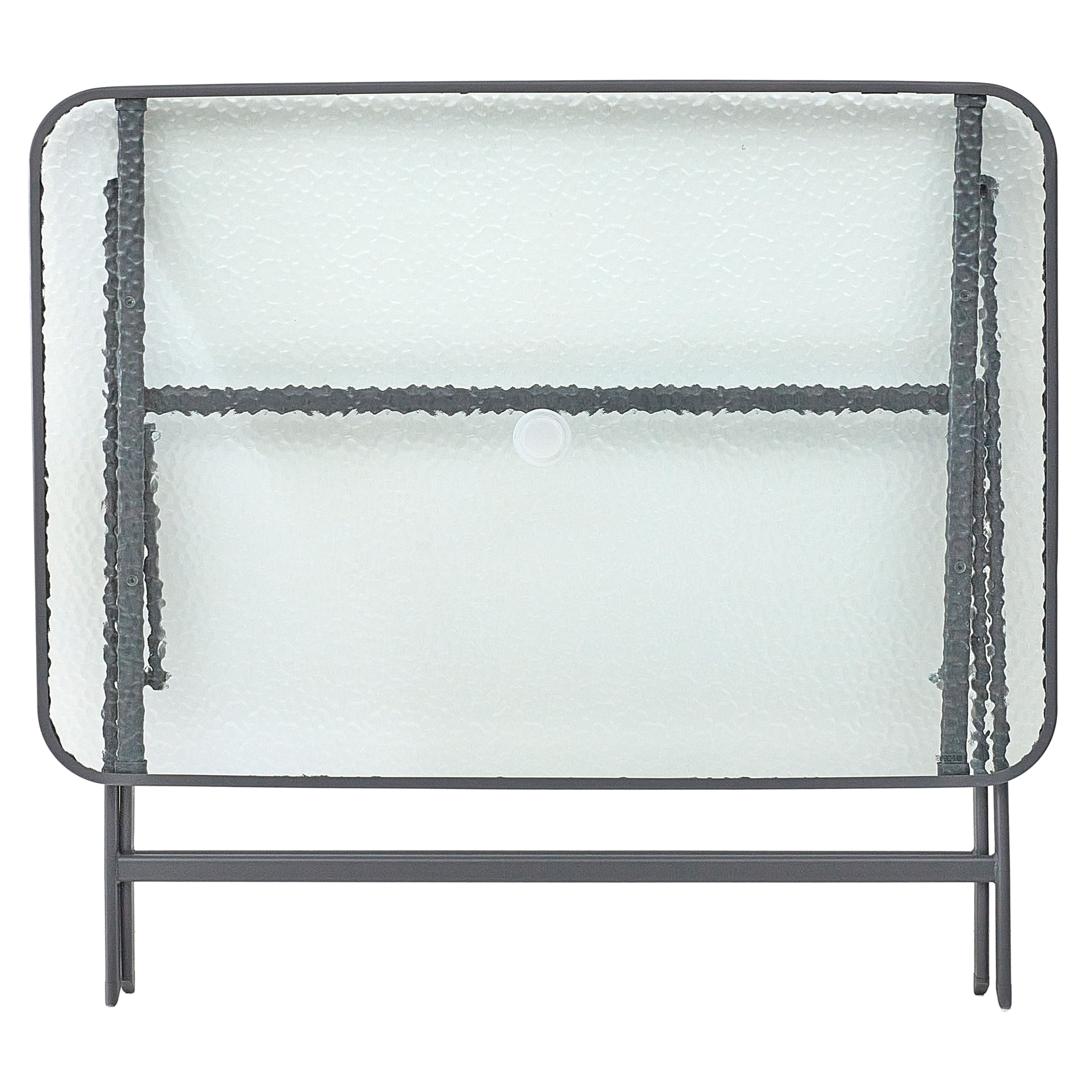 Table Verre Trempe Formentera Gris 110x70cm
