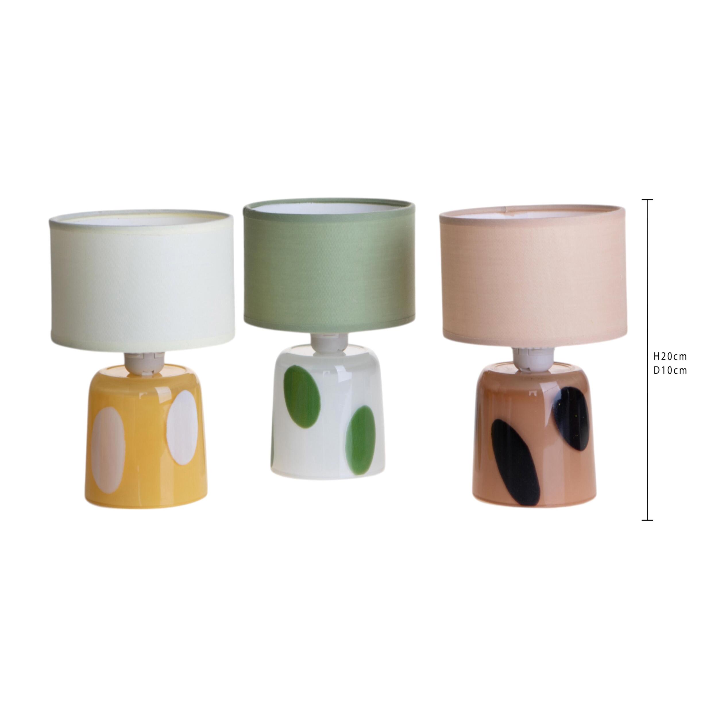 Lampada Pois 13Xh20 Cm - Pezzi 3 - Bianchi Dino