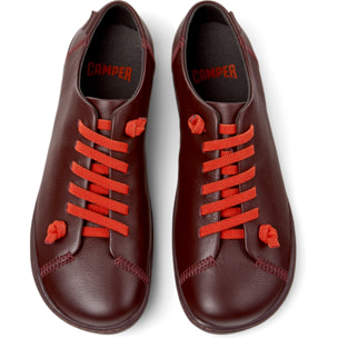 Zapatillas - CAMPER Peu Cami - Burdeos - Cuero liso