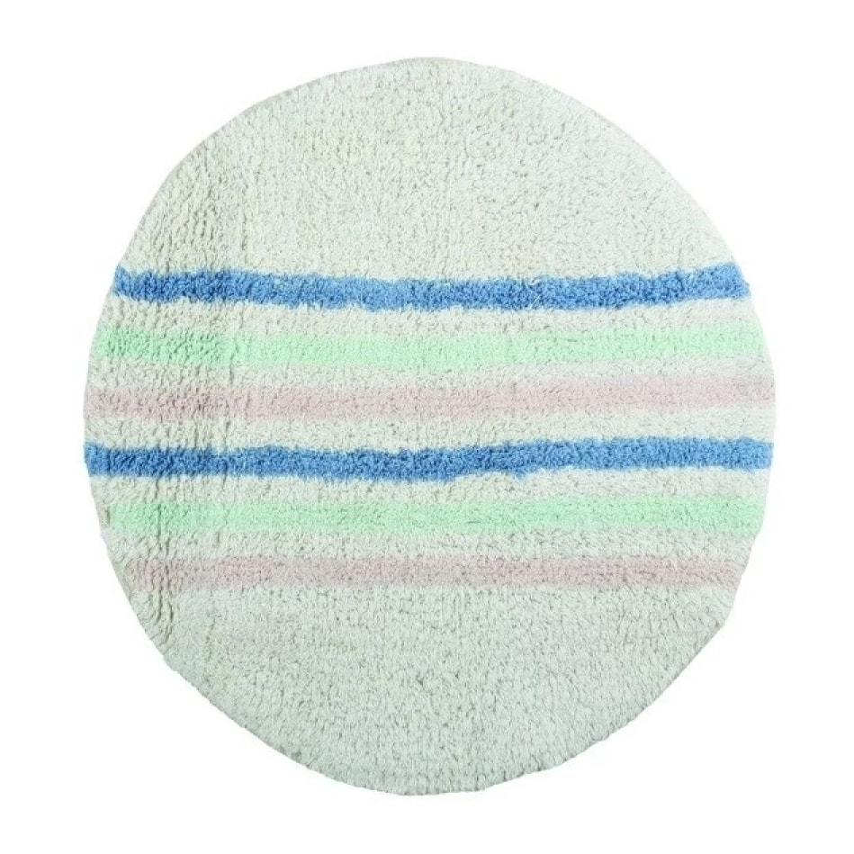 Tapis de bain Coton Rond Pastel SEAUVILLE Ø57Cm MSV