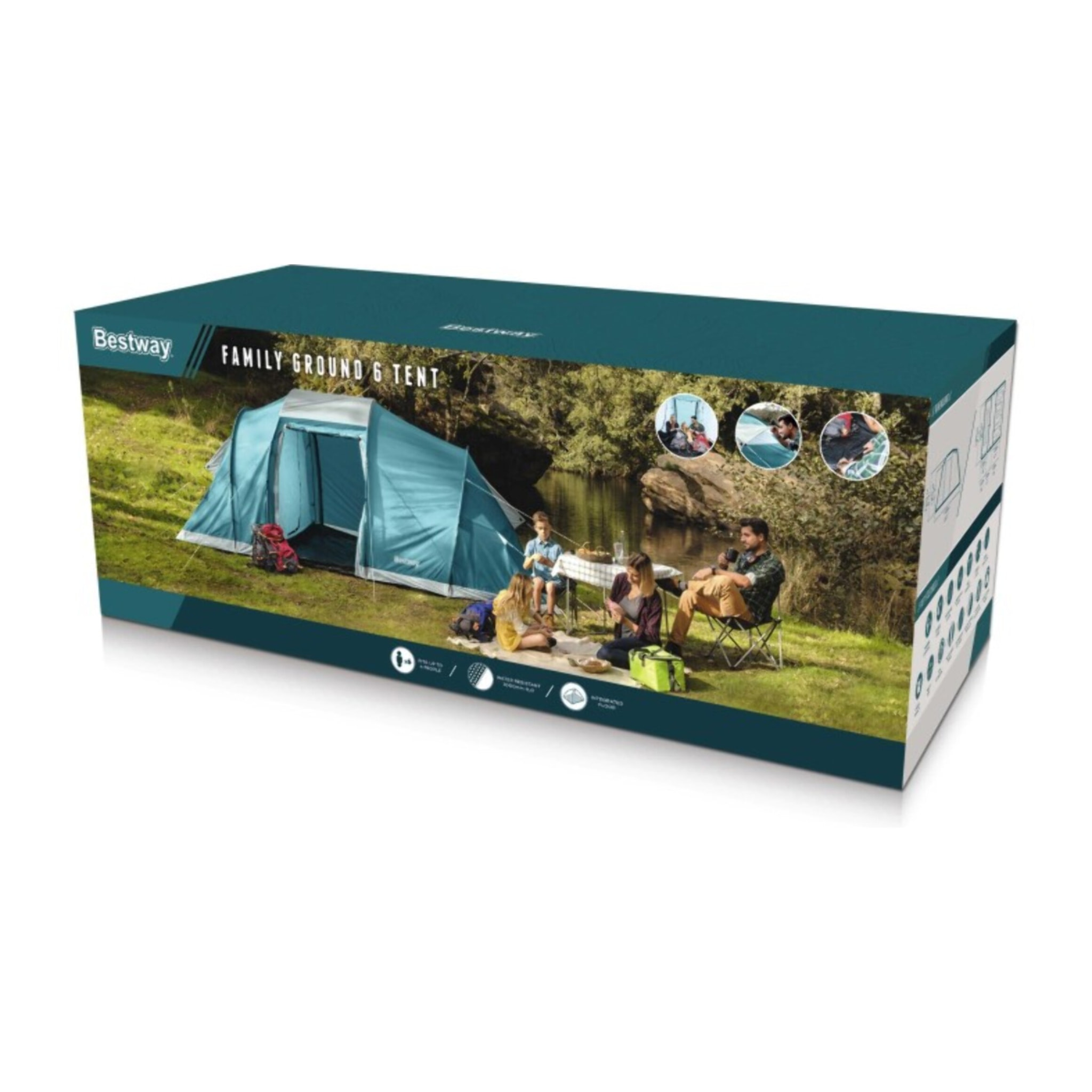 Bestway Tente de camping 6 personnes Family Ground 6