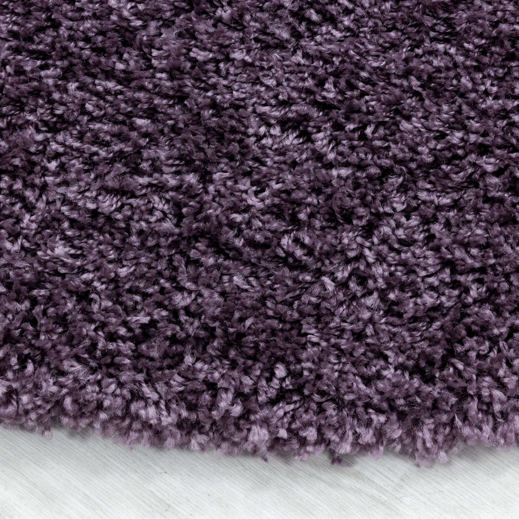 SYDNEY - Tapis shaggy uni à poils longs violet - SYD3000VIO