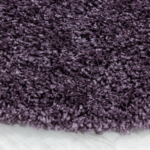 SYDNEY - Tapis shaggy uni à poils longs violet - SYD3000VIO