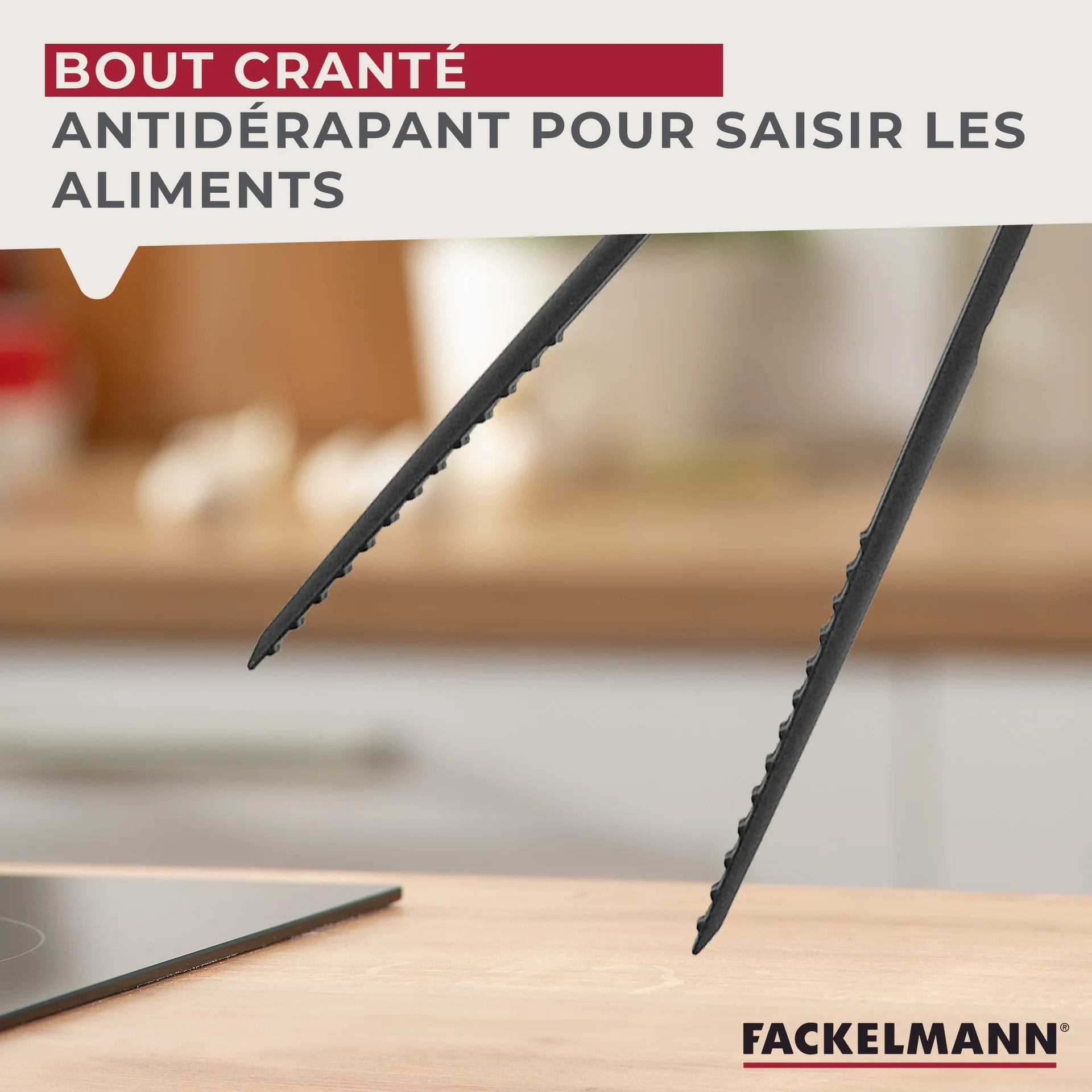 Ensemble de 2 Pinces de cuisine multifonction 31,1 cm Fackelmann Basic