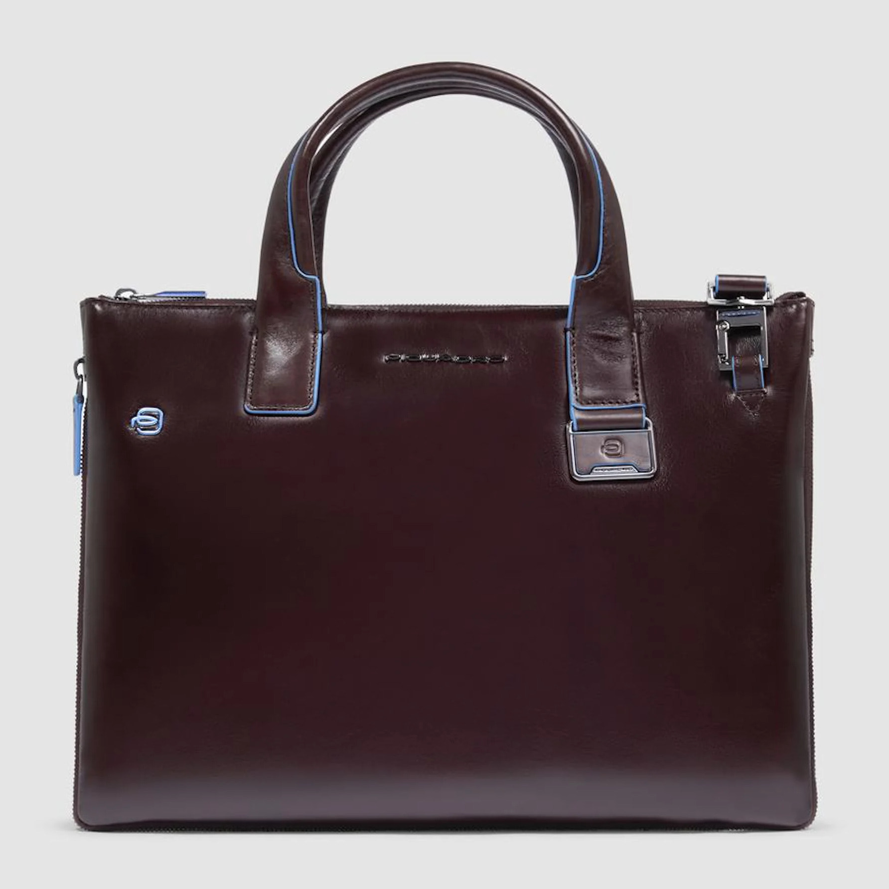 Piquadro Borsa porta pc e iPad® in pelle personalizzabile con protezioni antiurto e RFID