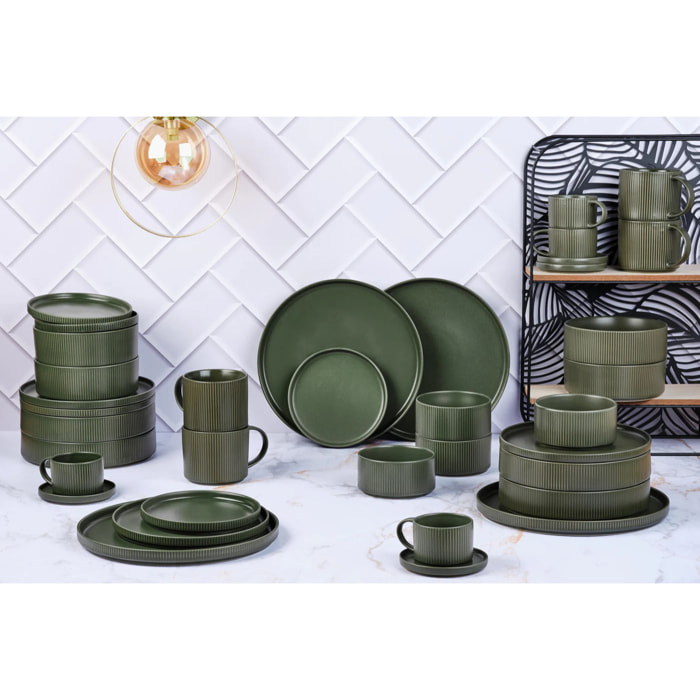 Service Complet SCANDI - 36 pièces - Olive