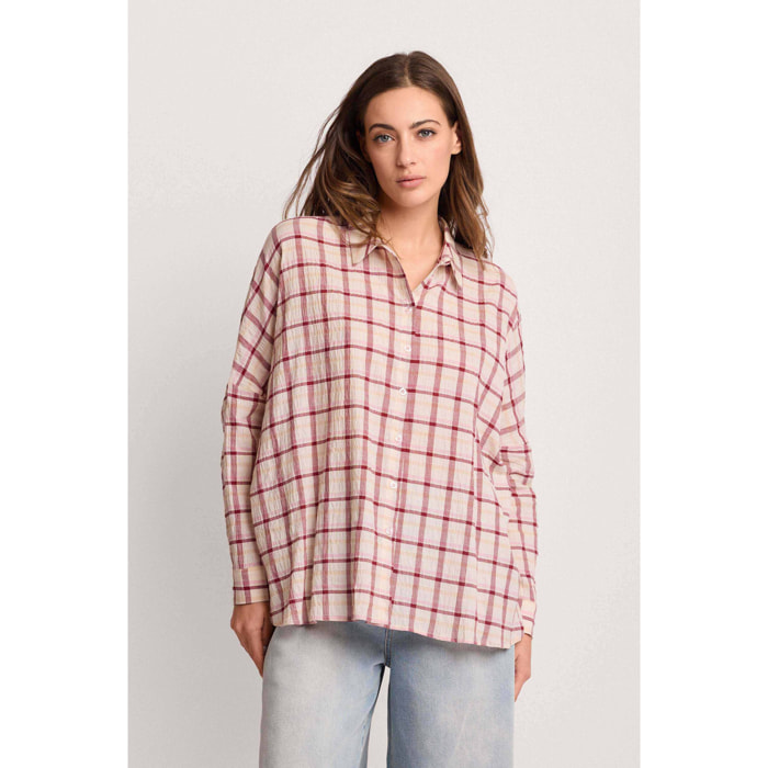 Kocca - Camicia over a quadri Donna, Quadri, Colletto di camicia