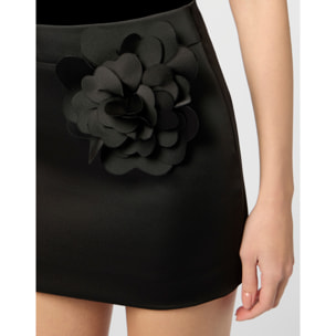 PHILIPP PLEIN Satin Mini Skirt Rose
