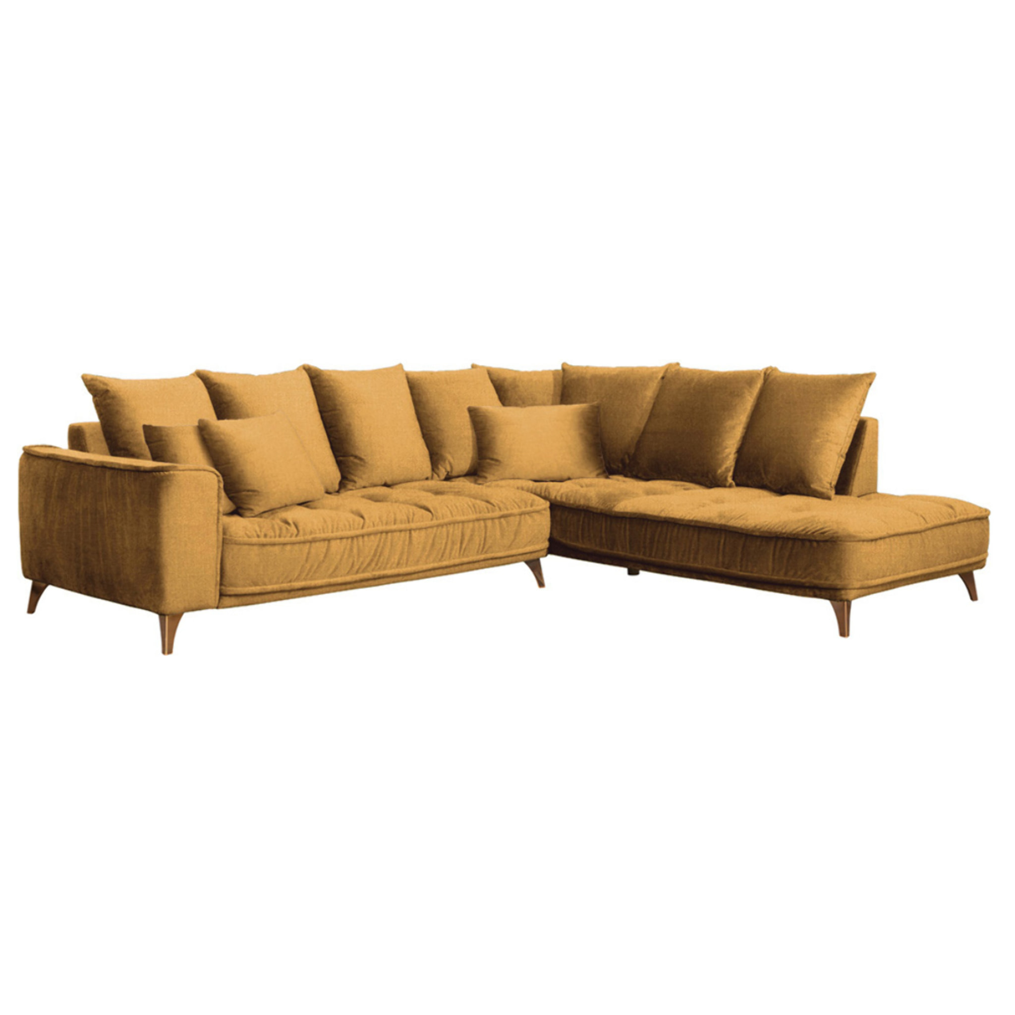 Canapé d'Angle Droit Tissu Altamo, 4 Places, Housse Déhoussable, Style Scandinave