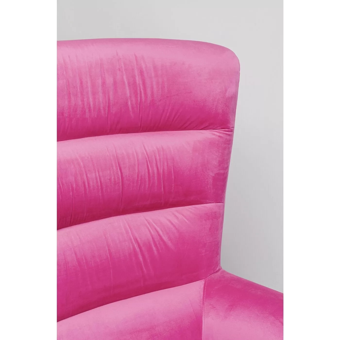 Fauteuil Sweep velours rose Kare Design