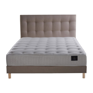 Ensemble matelas ressorts mémoire de forme, NOVA + tête de lit + sommier 11 cm