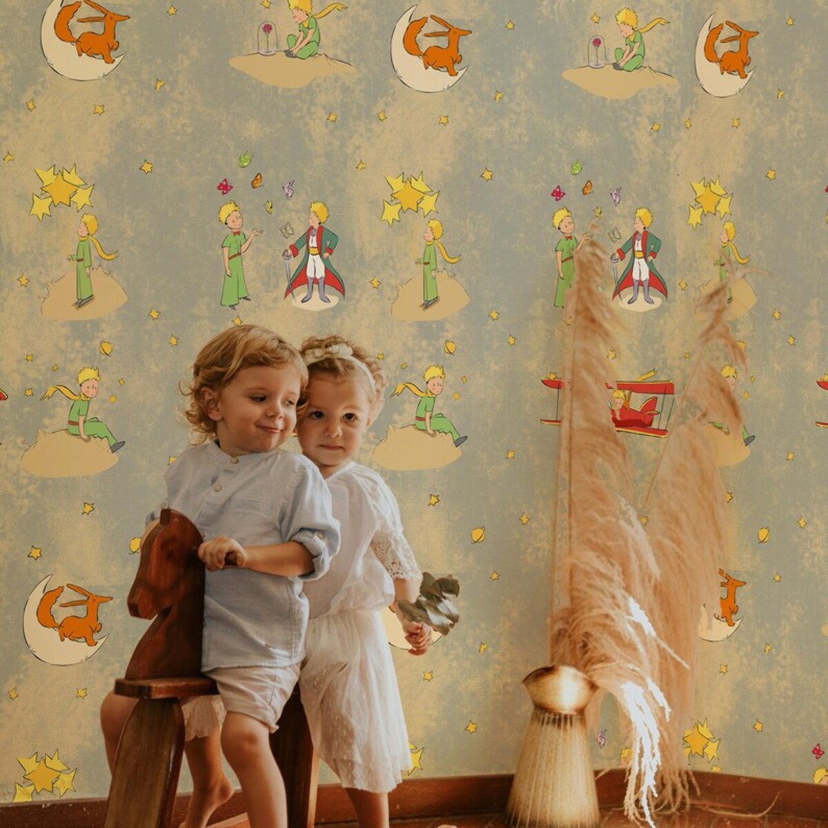 Carta da Parati Ufficiale Il Piccolo Principe Libro Vintage