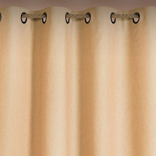 Rideau extérieur déperlant  - Effet chiné - Beige