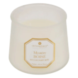 Bougie parfumée Elisa pêche - fève tonka - vétiver transparent 200g