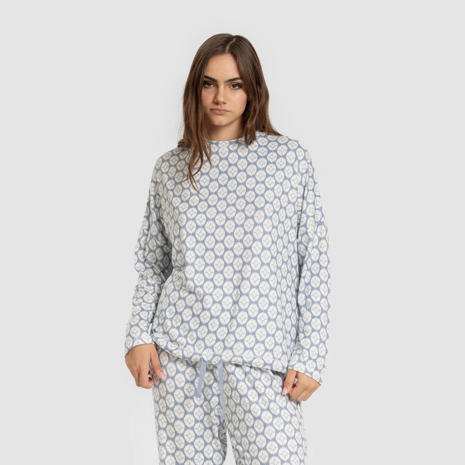 Pigiama lungo da donna secret fatuo indigo
