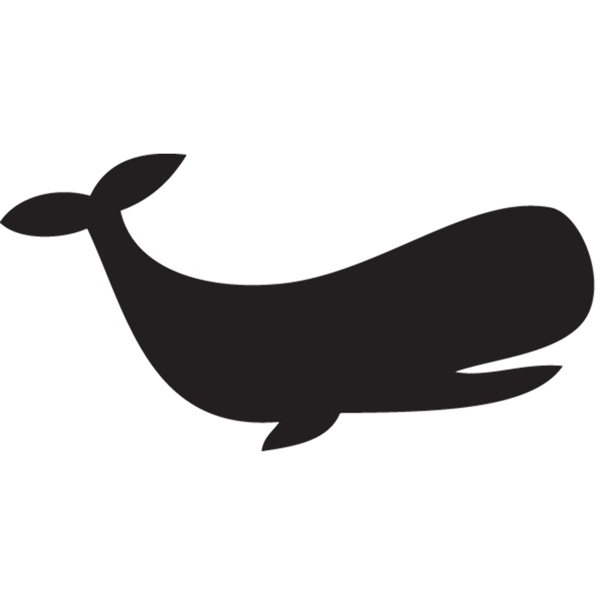 Sticker ardoise tableau noir - stickers muraux adhésif effaçable - BALEINE