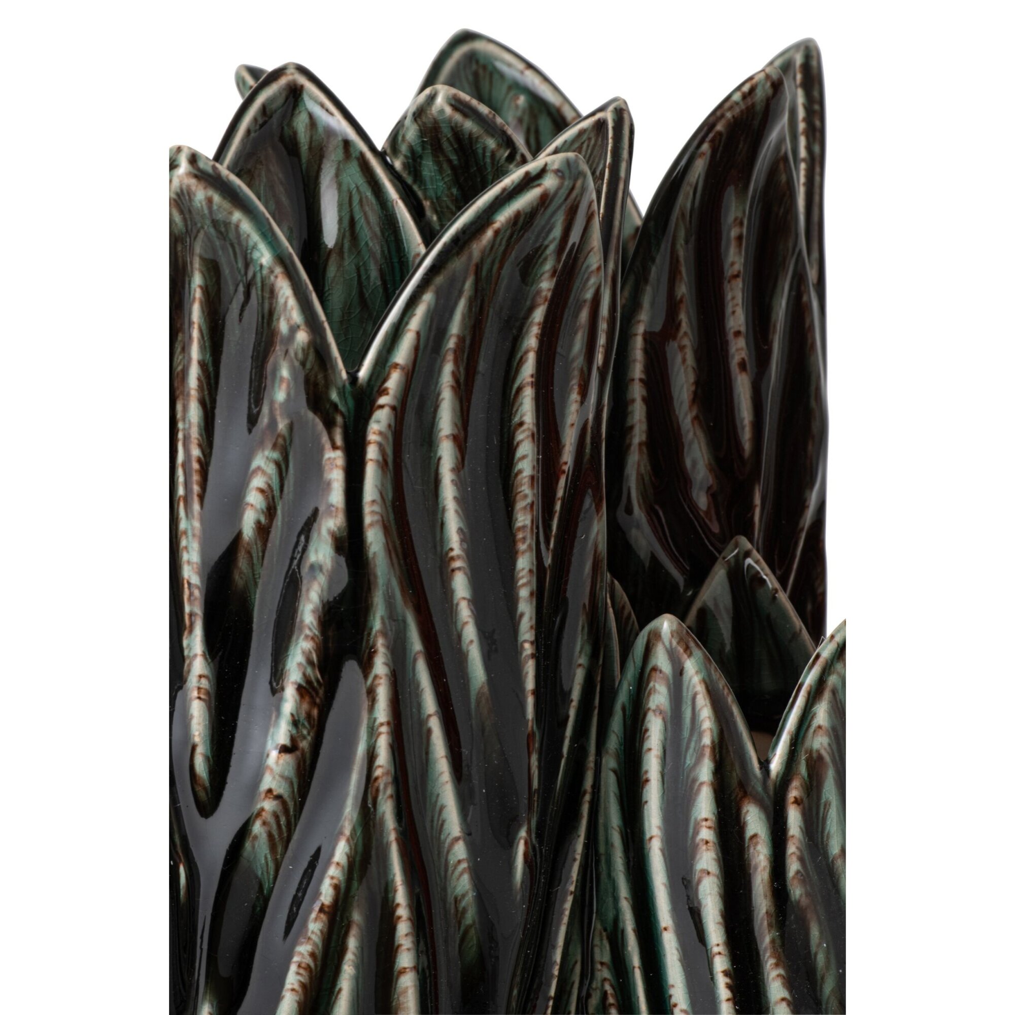 J-Line vase - argile - bleu pétrole