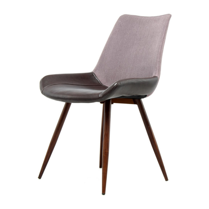 Set di 2 sedie da pranzo Evergreen in ecopelle e legno