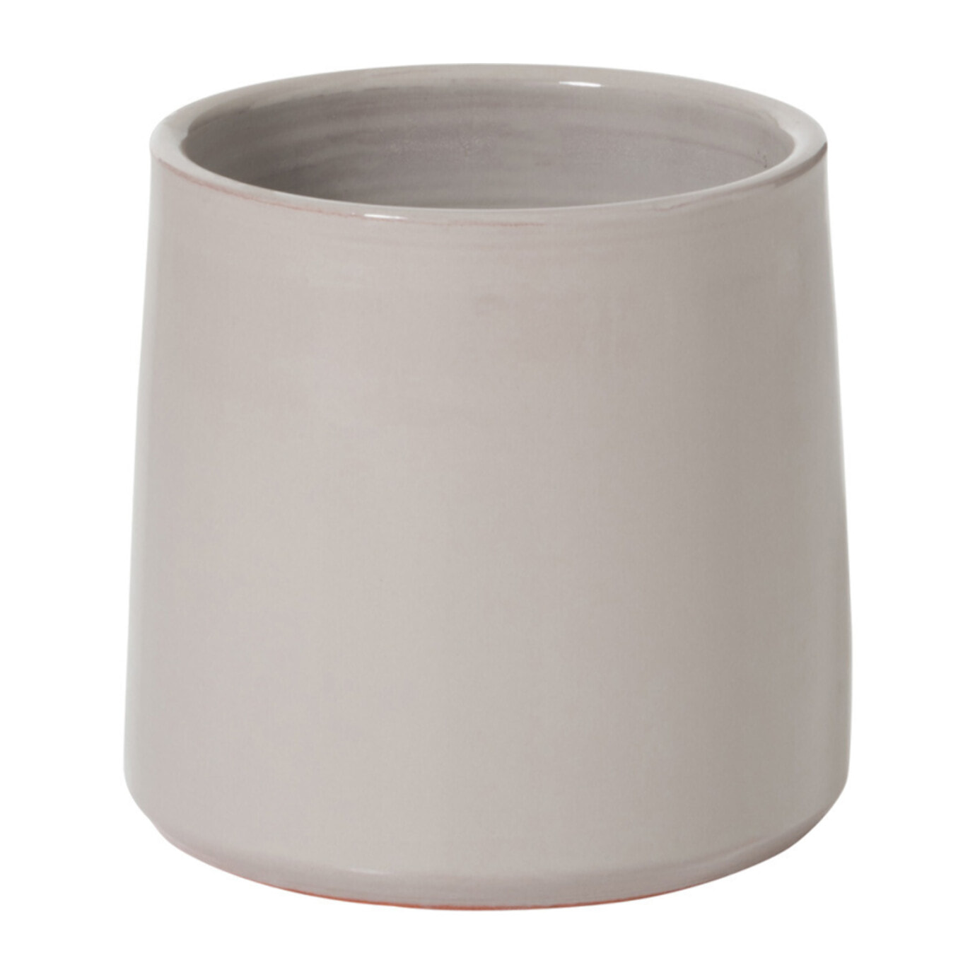 J-Line cache-pot Rond - céramique - gris - small - 2 pièces - Ø 18 cm
