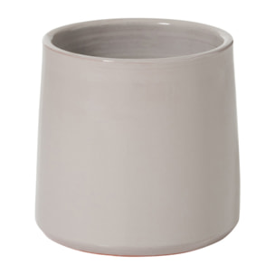 J-Line cache-pot Rond - céramique - gris - small - 2 pièces - Ø 18 cm