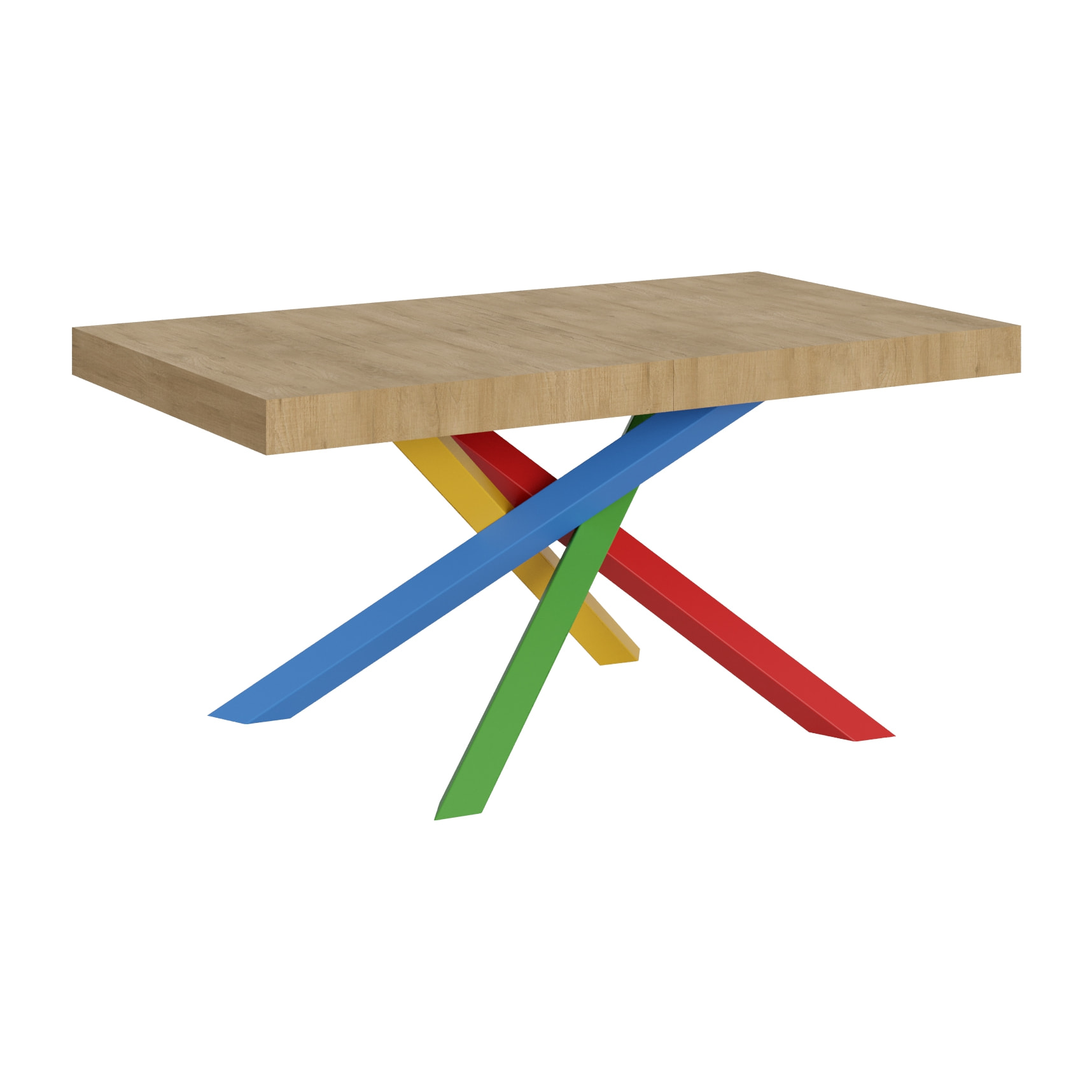 Table extensible 90x160/420 cm Volantis Chêne Nature cadre 4/B