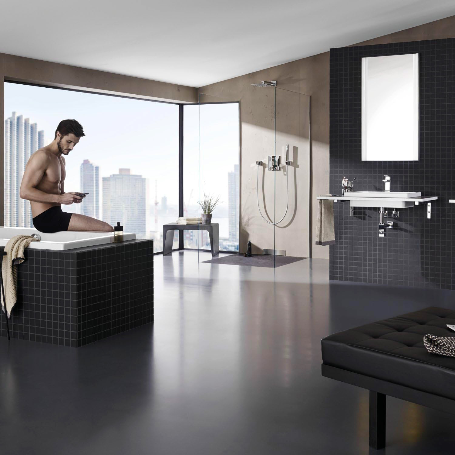 Ensemble douche de tête et bras 286 mm Rainshower Allure 230, 1 jet