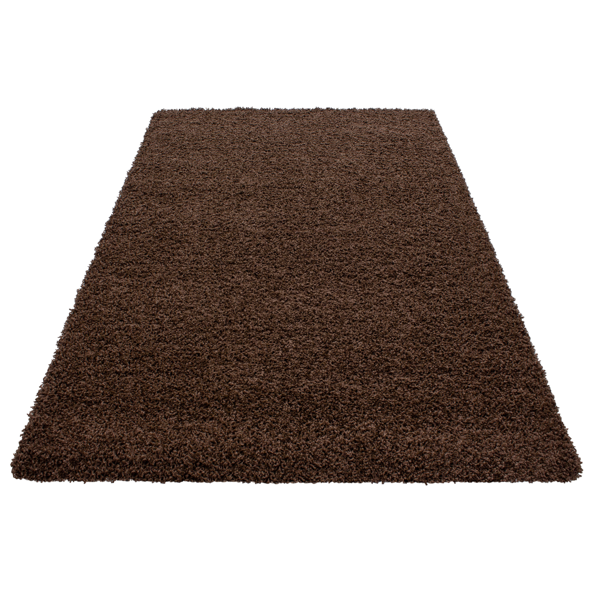 OTTAWA - Tapis rond shaggy uni Marron