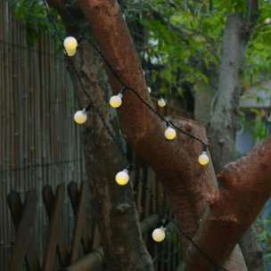 2 guirlandes solaires BILLY 60 ampoules 6,9M