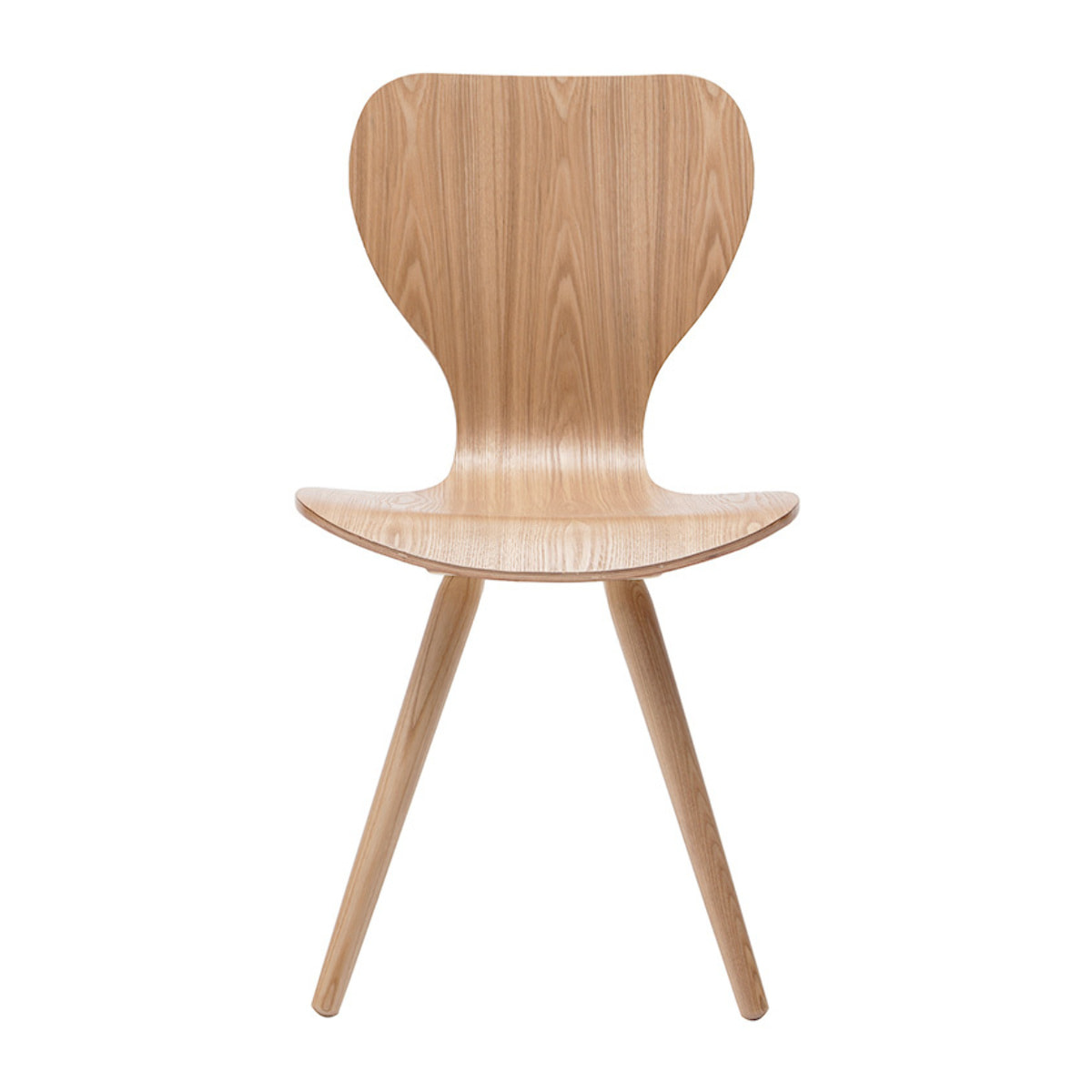 Chaises vintage en bois clair (lot de 2) NORDECO