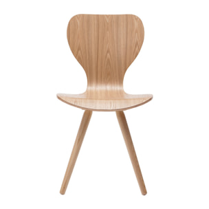 Chaises vintage en bois clair (lot de 2) NORDECO