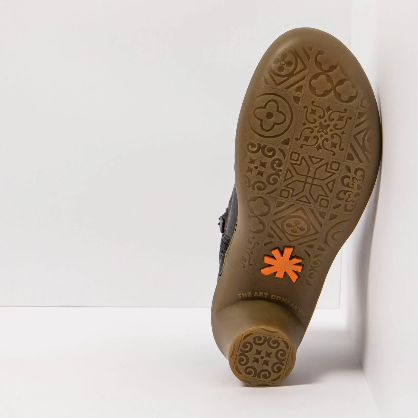 Botines con tacón 1442 NAPPA BLACK-BRONZE/ ALFAMA color Black-bronze