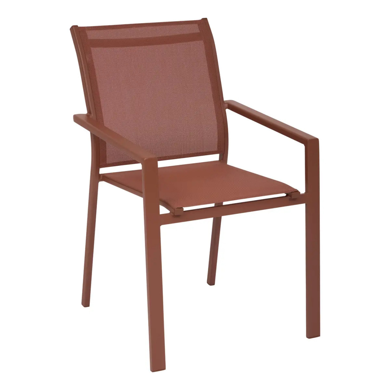 Fauteuil de jardin empilable Essentia acajou