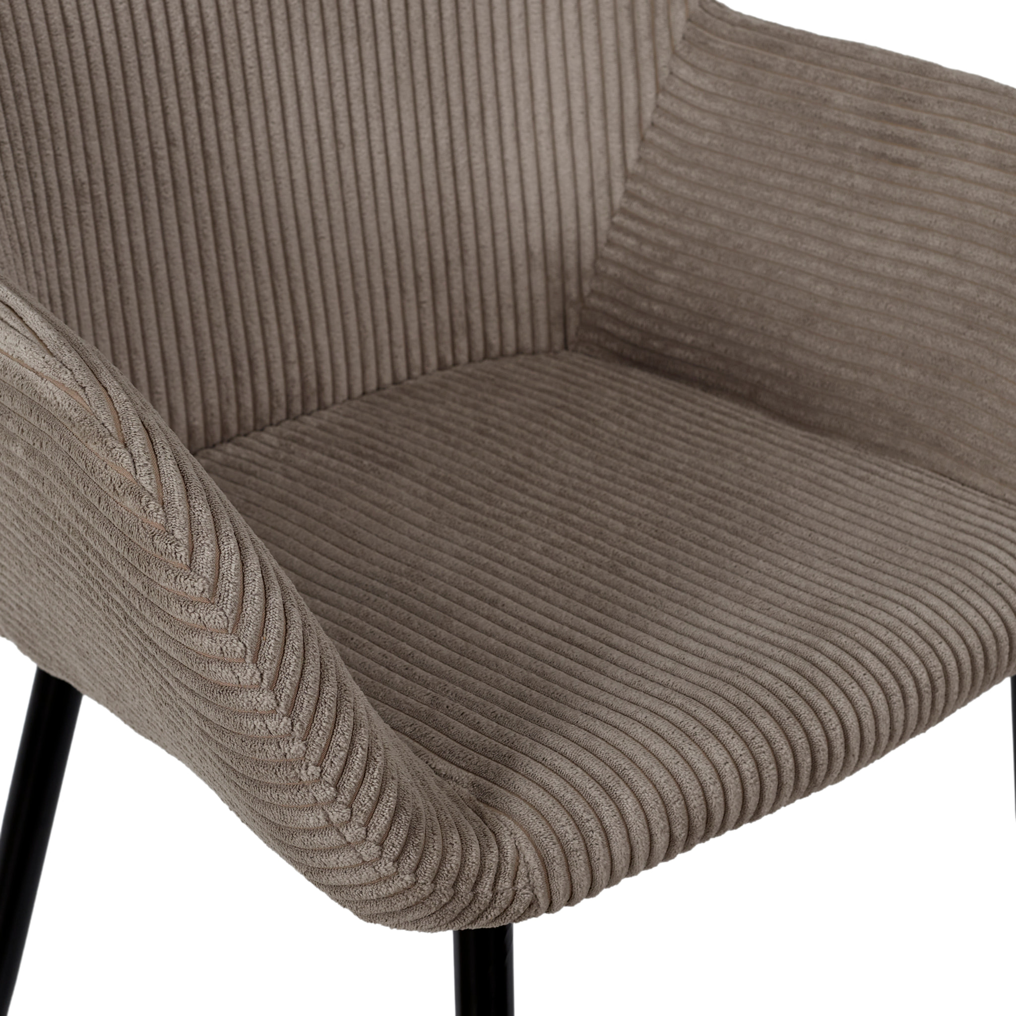 Fauteuil Cotele Scott Taupe - Lot de 2