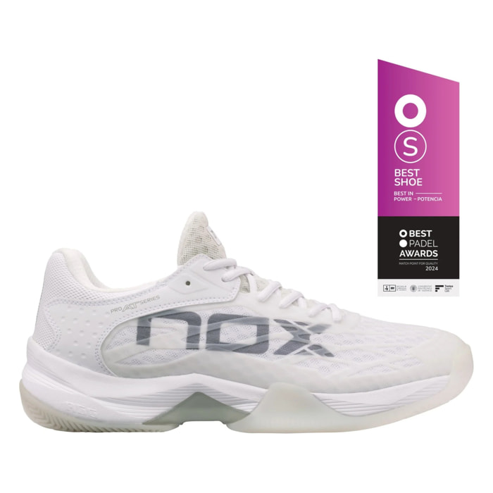 Zapatillas de pádel AT10 LUX Blanco/Gris