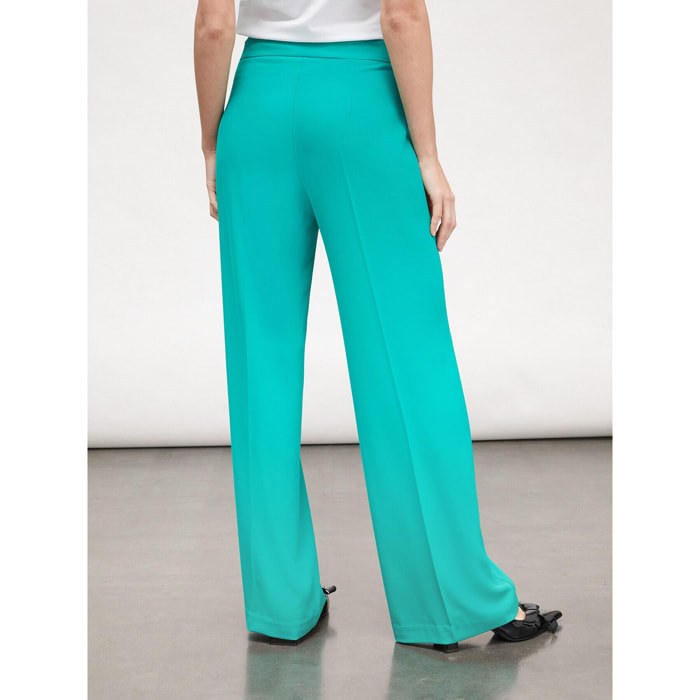 Motivi - Pantalones flare - Verde