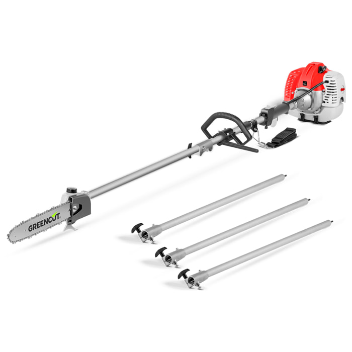 Podadora altura extensible de gasolina 65cc espada de 12" -  Greencut PP650X